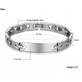 Stable Quality Antifatigue Titanium Bracelet For Lovers 