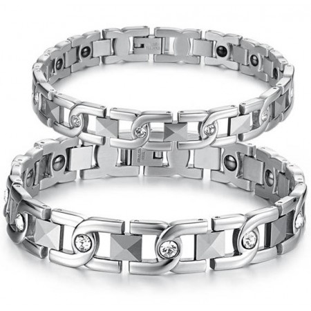 Wide Varieties Antifatigue Titanium Bracelet For Lovers 