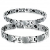 Excellent Quality Health Titanium Lodestone Bracelet For Lovers 