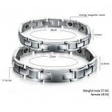 Excellent Quality Health Titanium Lodestone Bracelet For Lovers 