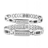 Stable Quality Titanium Lodestone Bracelet For Lovers 
