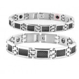 The Queen of Quality Health Titanium Lodestone Bracelet For Lovers With Diamond