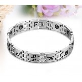 Stable Quality Male Titanium Lodestone Bracelet 
