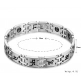 Stable Quality Male Titanium Lodestone Bracelet 