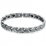 World-wide Renown Health Titanium Lodestone Bracelet 