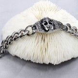 Superior Quality Skull Titanium Bracelet 