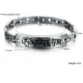 The Queen of Quality Male Health Titanium Lodestone Bracelet 