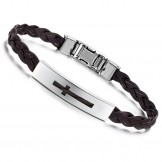 Stable Quality Female Cross Titanium PU Bangle 