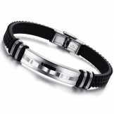 Excellent Quality Concise Titanium Silicone Bangle 