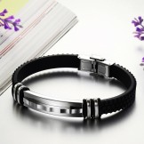 Excellent Quality Concise Titanium Silicone Bangle 