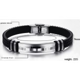 Excellent Quality Concise Titanium Silicone Bangle 