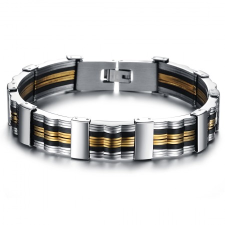 Reliable Quality Male Titanium Silicone Bangle 