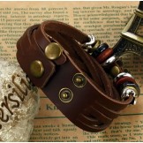 High Quality Female Butterfly Shape Titanium Leather Bangle