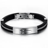 Excellent Quality Male Cross Titanium Bangle 