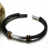 Selling Well all over the World Titanium Silicone Bangle 