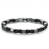 Wide Varieties Titanium Silicone Bangle