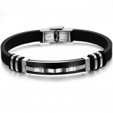 Complete in Specifications Titanium Silicone Bangle 