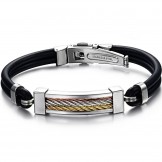 Easy to Use Titanium Silicone Bangle