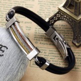 Easy to Use Titanium Silicone Bangle