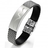 High Quality Male Viper Shape Titanium Bangle 