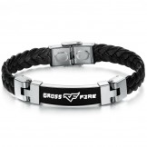 Reliable Reputation Titanium Leather Bangle 