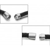 Reliable Reputation Round Shape Titanium Leather Bangle