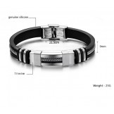 The Queen of Quality Titanium Silicone Bangle