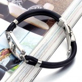 Wide Varieties Titanium Silicone Bangle 