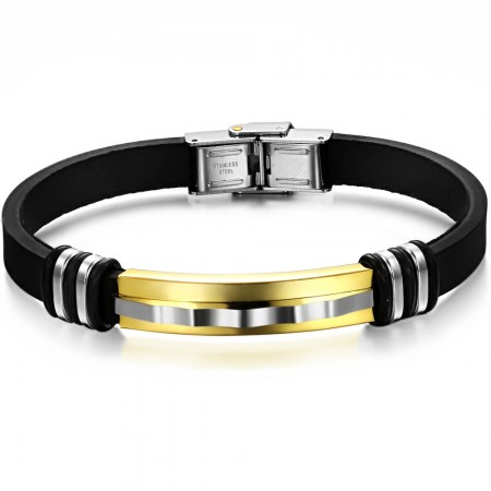 Wide Varieties Titanium Silicone Bangle