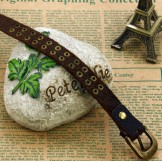 Reliable Quality Retro Titanium Leather Bangle