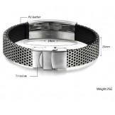 to Have a Long Story Titanium Leather Bangle 