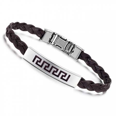 The King of Quantity Female Titanium Leather Bangle 