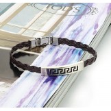 The King of Quantity Female Titanium Leather Bangle 