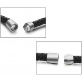 Stable Quality Female Titanium Leather Bangle 