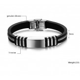 Wide Varieties Titanium Silicone Bangle 