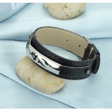 Reliable Quality Black Titanium PU Bangle 