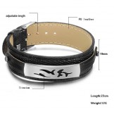 Reliable Quality Black Titanium PU Bangle 
