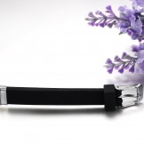 Wide Varieties Titanium Silicone Bangle 