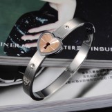 High Quality Lock Shape Titanium Bangle For Lovers 