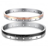 Complete in Specifications Titanium Bangle For Lovers 