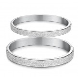 Stable Quality Scrub Titanium Bangle For Lovers 