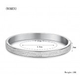 Stable Quality Scrub Titanium Bangle For Lovers 