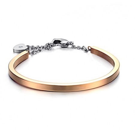 Reliable Quality Female Lock Shape Titanium Bangle 