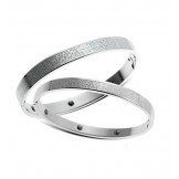 Quality and Quantity Assured Health Titanium Lodestone Bangle For Lovers 