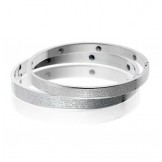 Quality and Quantity Assured Health Titanium Lodestone Bangle For Lovers 