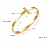 Stable Quality Female Concise Titanium Bangle 