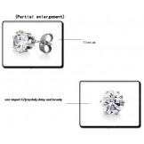 Wide Varieties Female Titanium Earrings With Diamond