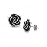 High Quality Female Flower Shape Titanium Earrings 