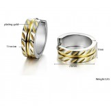 Reliable Reputation Female Maple Leaf Shape Titanium Earrings 