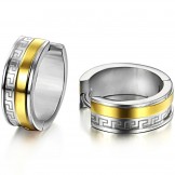 Easy to Use Wall Pattern Titanium Earrings 